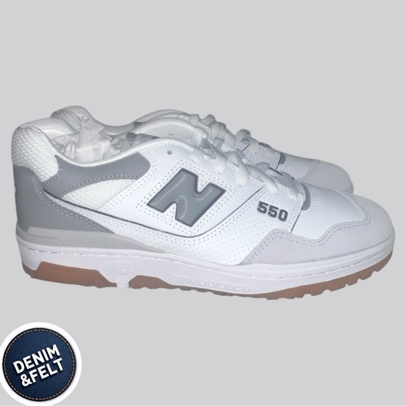 NEW BALANCE BB550ESC Athletic Shoes | Color: WHITE / SLATE GREY | NEW/NIB ?